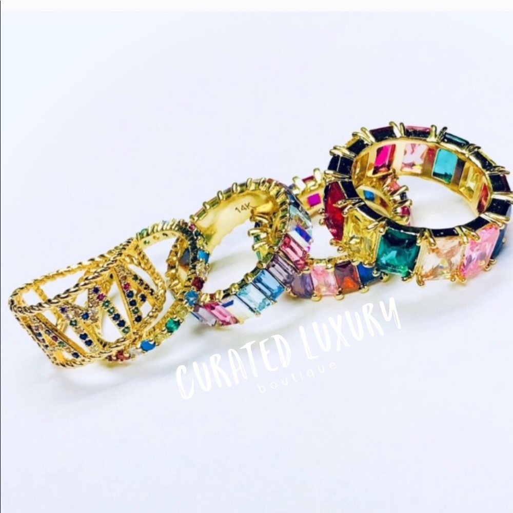 Colorful Baguette Ring - Picture 3 of 6
